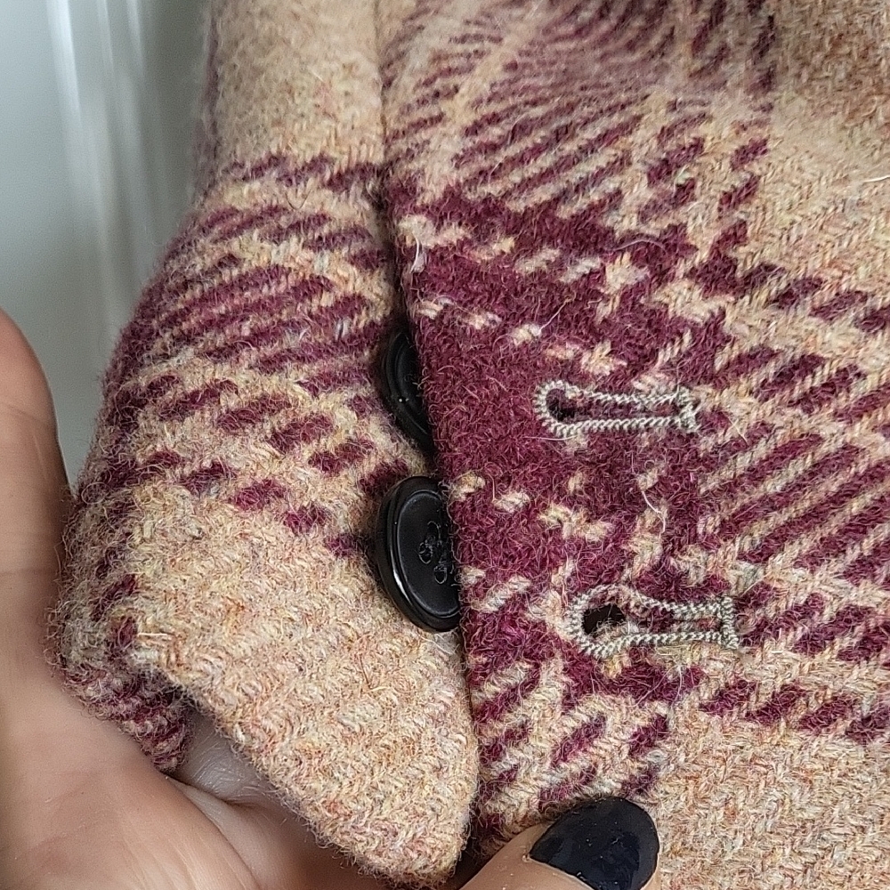 Isabel Marant Beige and Burgundy Plaid Blazer - Picture 3 of 13